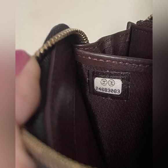 Chanel Matelasse Quilted Lambskin Zip around long Wallet & Box EUC - Picture 11 of 15